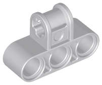 Lego (U) ~ Technic Axle and Pin Connector Perpendicular Triple ~ [Light Bluish Gray]