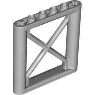 Lego (N) ~ Support 1 x 6 x 5 Girder Rectangular ~ [Light Bluish Gray]