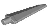 Lego (U) ~ Minifigure Weapon Sword Spike Flexible 3.5L with Bar End ~ [Light Bluish Gray]