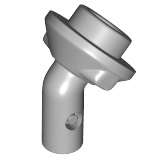 Lego (N) ~ Bar 1L with Angled Hollow Stud ~ [Light Bluish Gray]