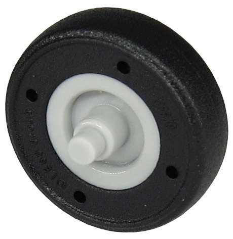 Lego (N) ~ Wheel Small with Stub Axles with Molded Black Hard Rubber Tire Patt ~ [Light Bluish Gray]