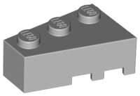 Lego (U) ~ Wedge 3 x 2 Left ~ [Light Bluish Gray]