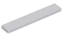 Lego (N) ~ Tile 1 x 6 ~ [Light Bluish Gray]