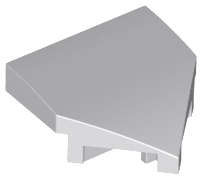 Lego (N) ~ Wedge 2 x 2 x 2/3 Pointed ~ [Light Bluish Gray]