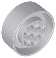 Lego (N) ~ Wheel 41mm D. x 15mm Technic ~ [Light Bluish Gray]