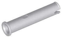 Lego (N) ~ Technic Pin 3L without Friction Ridges with Stop ~ [Light Bluish Gray]