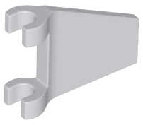 Lego (N) ~ Flag 2 x 2 Trapezoid with Flared Edge ~ [Light Bluish Gray]