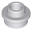Lego (U) ~ Plate Round 1 x 1 with Open Stud ~ [Light Bluish Gray]
