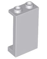 Lego (N) ~ Panel 1 x 2 x 3 with Side Supports - Hollow Studs ~ [Light Bluish Gray]