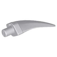 Lego (U) ~ Barb / Claw / Horn / Tooth - Medium ~ [Light Bluish Gray]