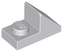 Lego (U) ~ Slope 45 2 x 1 with 2/3 Cutout ~ [Light Bluish Gray]