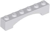 Lego (N) ~ Arch 1 x 6 Raised Arch ~ [Light Bluish Gray]