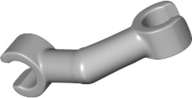 Lego (N) ~ Arm Skeleton Bent with Clips at 90 degrees (Vertical Grip) ~ [Light Bluish Gray]