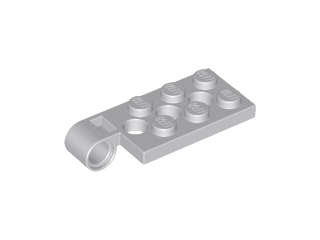 Lego (N) ~ Hinge Plate 2 x 4 with Pin Hole and 3 Holes - Top ~ [Light Bluish Gray]