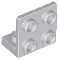 Lego (U) ~ Bracket 1 x 2 - 2 x 2 Inverted ~ [Light Bluish Gray]