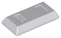 Lego (N) ~ Minifigure Utensil Ingot 1 x 2 ~ [Light Bluish Gray]