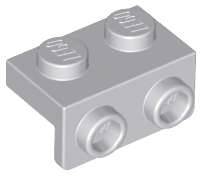 Lego (N) ~ Bracket 1 x 2 - 1 x 2 ~ [Light Bluish Gray]