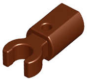 Lego (N) ~ Bar Holder with Clip ~ [Reddish Brown]