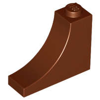 Lego (N) ~ Arch 1 x 3 x 2 Inverted ~ [Reddish Brown]