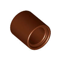Lego (N) ~ Technic Liftarm Thick 1 x 1 (Spacer) ~ [Reddish Brown]