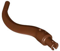 Lego (N) ~ Appendage Bladed with Pin (Tail Plant Limb) ~ [Reddish Brown]