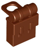 Lego (N) ~ Minifigure Backpack Non-Opening ~ [Reddish Brown]