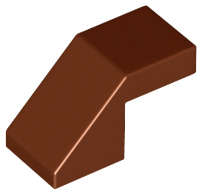 Lego (N) ~ Slope 45 2 x 1 with Cutout without Stud ~ [Reddish Brown]