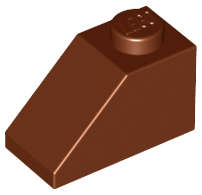Lego (N) ~ Slope 45 2 x 1 ~ [Reddish Brown]