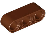 Lego (N) ~ Technic Liftarm Thick 1 x 3 ~ [Reddish Brown]
