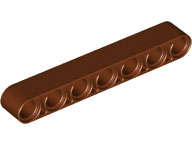 Lego (N) ~ Technic Liftarm Thick 1 x 7 ~ [Reddish Brown]