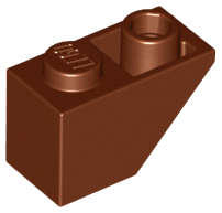 Lego (N) ~ Slope Inverted 45 2 x 1 ~ [Reddish Brown]
