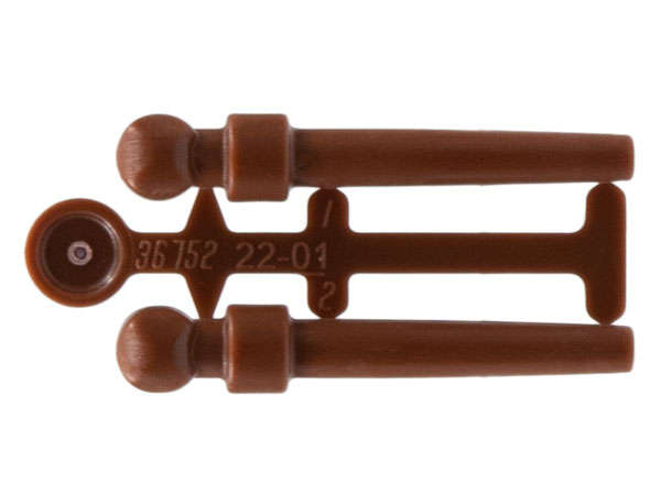 Lego (N) ~ Minifigure Utensil Wand 2 on Sprue ~ [Reddish Brown]