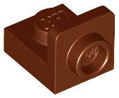 Lego (U) ~ Bracket 1 x 1 - 1 x 1 Inverted ~ [Reddish Brown]
