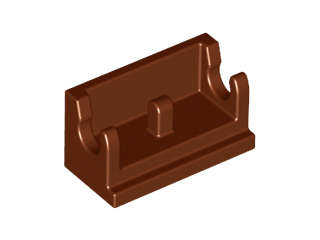 Lego (N) ~ Hinge Brick 1 x 2 Base ~ [Reddish Brown]