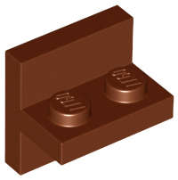 Lego (N) ~ Bracket 2 x 2 - 1 x 2 Centered ~ [Reddish Brown]