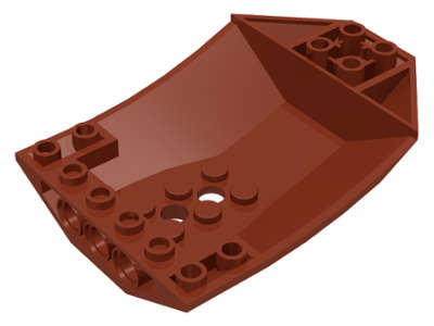 Lego (N) ~ Cockpit 8 x 6 x 2 Curved ~ [Reddish Brown]