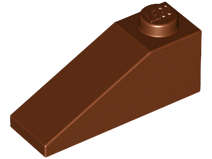Lego (U) ~ Slope 33 3 x 1 ~ [Reddish Brown]