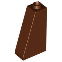 Lego (N) ~ Slope 75 2 x 1 x 3 - Hollow Stud ~ [Reddish Brown]