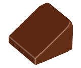 Lego (N) ~ Slope 30 1 x 1 x 2/3 ~ [Reddish Brown]