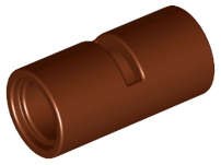 Lego (N) ~ Technic Pin Connector Round 2L with Slot (Pin Joiner Round) ~ [Reddish Brown]