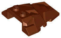 Lego (U) ~ Wedge 4 x 4 Fractured Polygon Top ~ [Reddish Brown]
