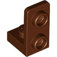 Lego (N) ~ Bracket 1 x 1 - 1 x 2 Inverted ~ [Reddish Brown]