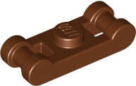 Lego (N) ~ Plate Modified 1 x 1 with Bar Handles on Ends ~ [Reddish Brown]