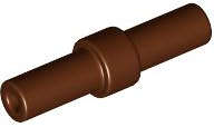 Lego (N) ~ Bar 2L with Stop Ring ~ [Reddish Brown]