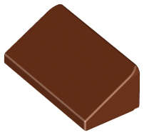 Lego (N) ~ Slope 30 1 x 2 x 2/3 ~ [Reddish Brown]