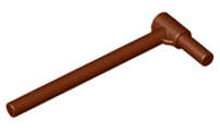Lego (N) ~ Bar 5L with Handle (Friction Ram) ~ [Reddish Brown]