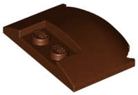 Lego (N) ~ Wedge 3 x 4 x 2/3 Triple Curved ~ [Reddish Brown]