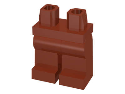 Lego (N) ~ Hips and Legs Plain ~ [Reddish Brown]