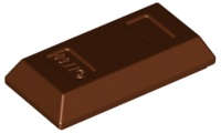Lego (N) ~ Minifigure Utensil Ingot 1 x 2 ~ [Reddish Brown]