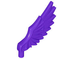 Lego (N) ~ Minifigure Wing Feathered ~ [Dark Purple]